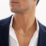 10K 6.75mm Solid Miami Cuban Chain - Model Shot