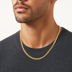 10K 8.0mm Solid Miami Cuban Chain - Model Shot