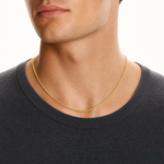 10k 2.25mm Semi-solid D/C Rope Chain - Model Shot