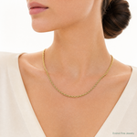 10k 4.9mm Semi-solid D/C Rope Chain - Model Shot