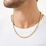 10k 5.5mm Semi-solid D/C Rope Chain - Model Shot