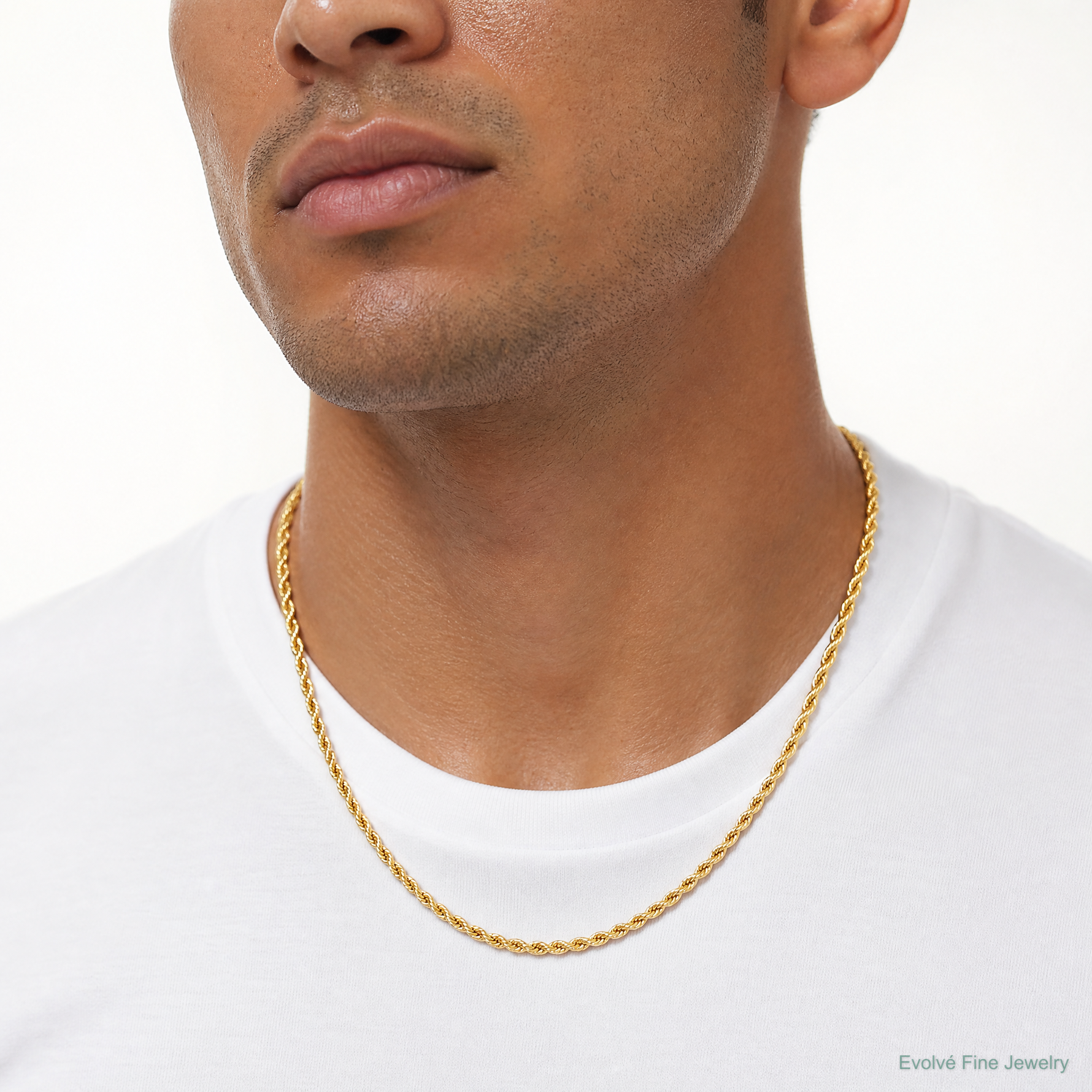 10k 6.5mm Semi-solid D/C Rope Chain - Model Shot