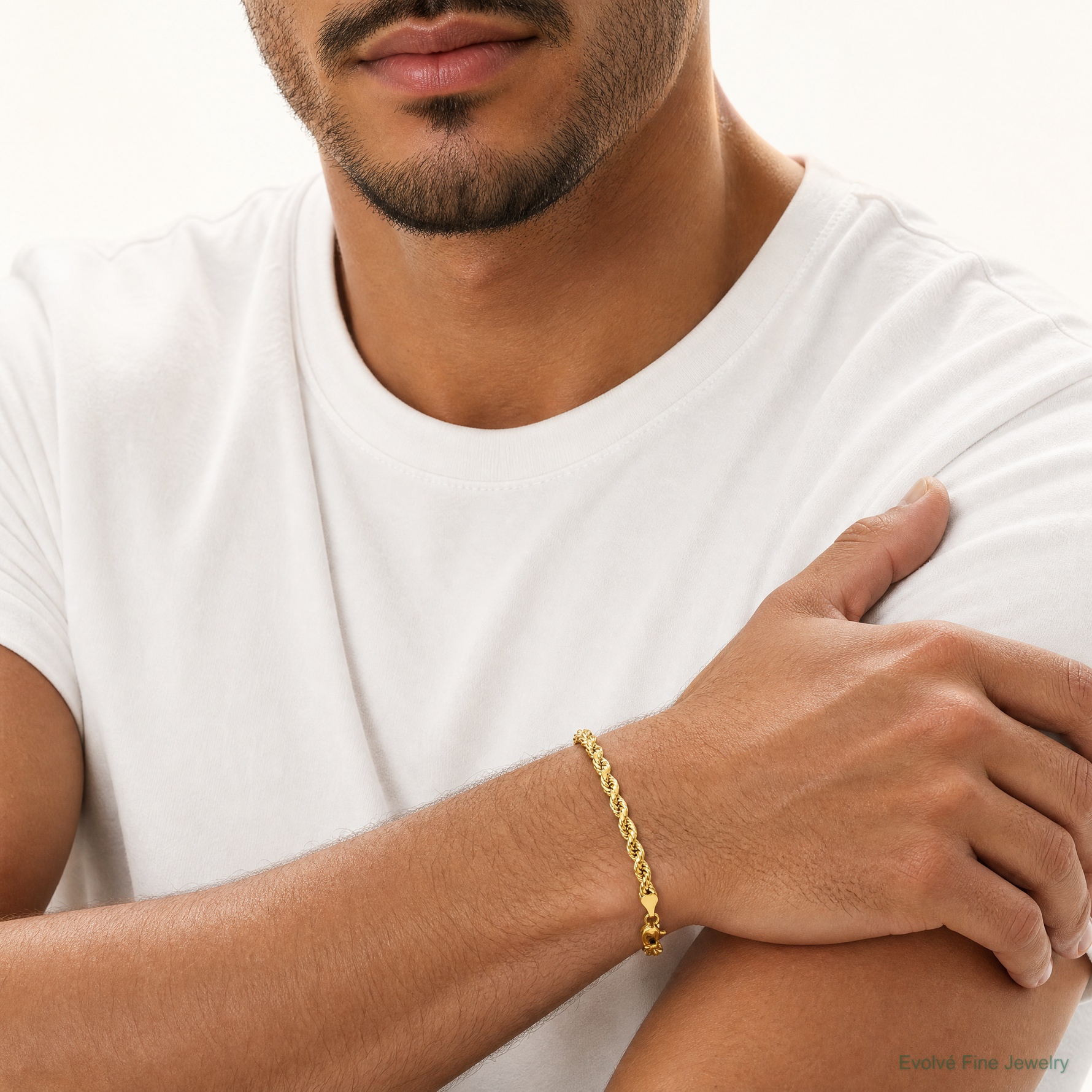 10k 6.5mm Semi-solid D/C Rope Chain - Model Shot