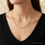 10k 2.0mm Extra-Light D/C Rope Chain - Model Shot