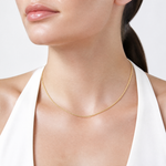 10k 1.5mm Solid Rope Chain - Model Shot