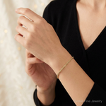 10k 3mm Diamond-cut Rope Chain - Model Shot