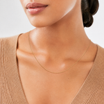 10k .6 mm Carded Cable Rope Chain - Model Shot