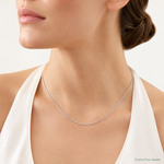 10k WG 1.25mm Box Chain - Model Shot