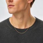 10K 1.2mm Cable Chain - Model Shot