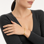 10k 4mm Silky Herringbone Chain - Model Shot