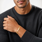 10K 6.5mm Silky Herringbone Chain - Model Shot