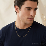Leslie's 10K 1.2 mm Loose Rope Chain - Model Shot
