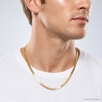 Leslie's 14k 3mm Silky Herringbone Chain - Model Shot