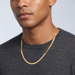 Leslie's 14k 5.5mm Silky Herringbone Chain - Model Shot