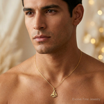 14K  3D Sailboat Charm - Model Shot