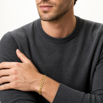 14k 6.5mm Semi-Solid Curb Chain - Model Shot