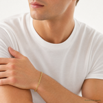 14ky 2.8mm Semi-Solid Rope Chain - Model Shot