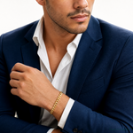 14k 6mm Semi-Solid Miami Cuban Chain - Model Shot