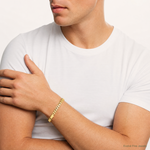 14k 6.75mm Semi-Solid Miami Cuban Chain - Model Shot