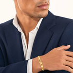 14k 13.2mm Semi-Solid Miami Cuban Chain - Model Shot
