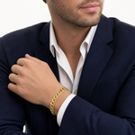 14k 15mm Semi-Solid Miami Cuban Chain - Model Shot