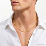 14ky 4.75mm Semi-Solid Rope Chain - Model Shot