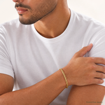 14ky 4.75mm Semi-Solid Rope Chain - Model Shot