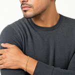 14k 5.25mm Semi-Solid Miami Cuban Chain - Model Shot
