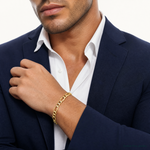 14k 5.75mm Semi-Solid Figaro Chain - Model Shot