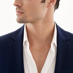 14k 1.05mm Box Chain - Model Shot