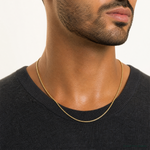 14k 1.9mm Box Chain - Model Shot