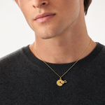 14k Artist Palette Charm - Model Shot