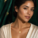 14k RN Registered Nurse Disc Charm - Model Shot