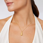 14K Hollow Polished 3-D Boxing Glove Pendant - Model Shot