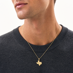 14k State of TEXAS Map Pendant - Model Shot