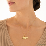 14k Fire Truck Charm - Model Shot