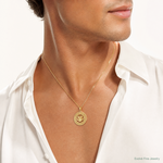 14k PUERTO RICO with Frog Pendant - Model Shot