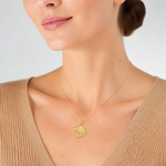 14k Bass Fish Jumping Pendant - Model Shot