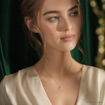 14k Cut-Out Butterfly Pendant - Model Shot