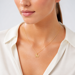 14k Standing Horse Pendant - Model Shot