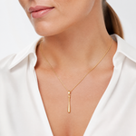 14k 3-D Baseball Bat Pendant - Model Shot