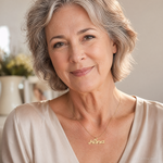 14k Satin NANA Charm - Model Shot