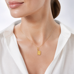 14K  3D Lord's Prayer Bible Pendant - Model Shot