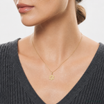 14k Star of David Pendant - Model Shot