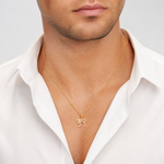 14k Chai Cut-out Pendant - Model Shot