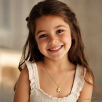 14k Teddy Bear Pendant - Model Shot