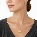 14K Soccer Ball Pendant - Model Shot