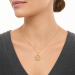 14K Star of David Pendant - Model Shot