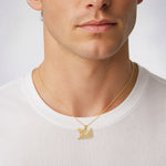 14k Polished Sleigh Charm - Model Shot