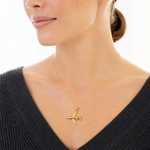 14k 3-D Jet Charm - Model Shot